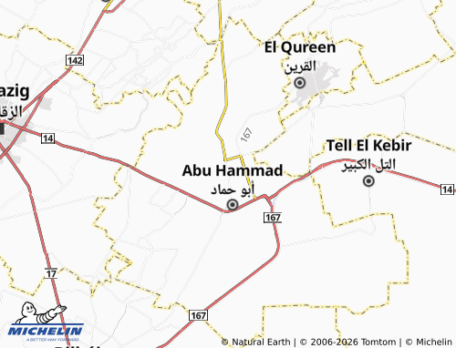 Mappa MICHELIN Arab al-Faddan - ViaMichelin