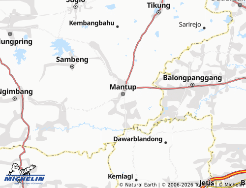 MICHELIN-Landkarte Mantup - ViaMichelin
