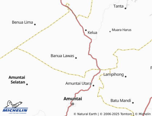 MICHELIN Banua Lawas map - ViaMichelin