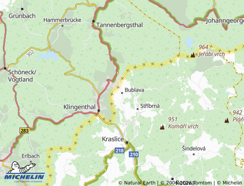 Mappa MICHELIN Bublava - ViaMichelin