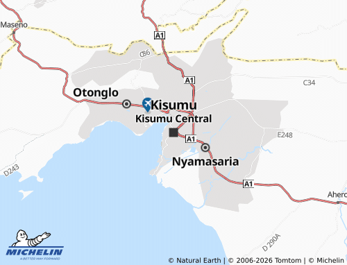 Mappa MICHELIN Kisumu - ViaMichelin