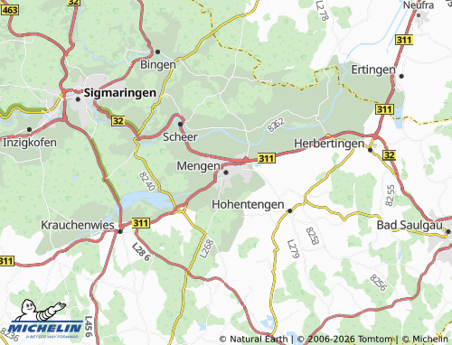 MICHELIN Mengen map - ViaMichelin