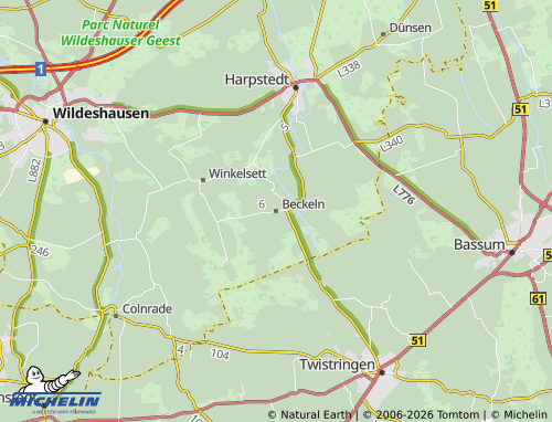 MICHELIN Beckeln map - ViaMichelin