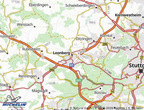 Mapa MICHELIN Leonberg - ViaMichelin