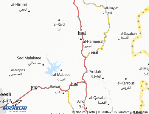 MICHELIN Al Kutayfah map - ViaMichelin