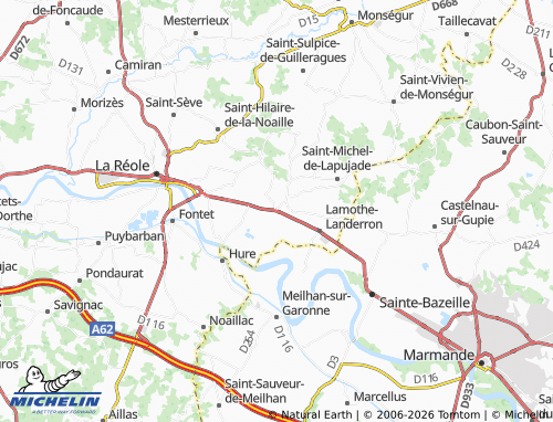 MICHELIN Mongauzy map - ViaMichelin