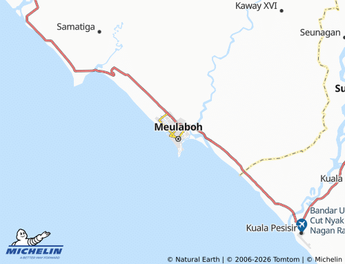 MICHELIN Kuta Padang map - ViaMichelin