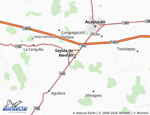 Mappa MICHELIN Sayula de Alemán - ViaMichelin