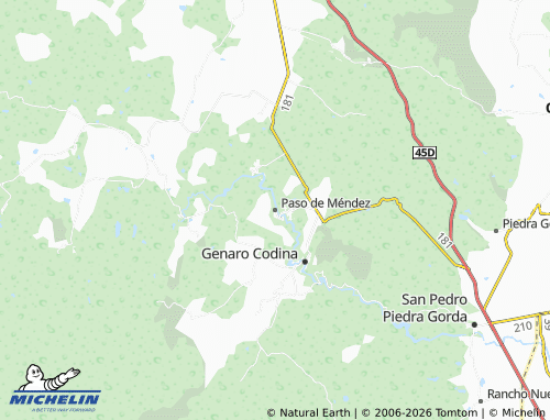 Mapa MICHELIN Paso de Méndez - ViaMichelin