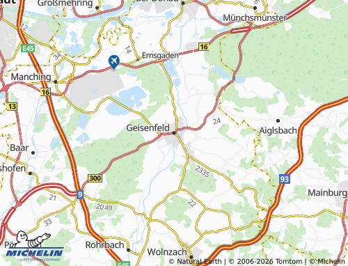 MICHELIN Geisenfeld map - ViaMichelin