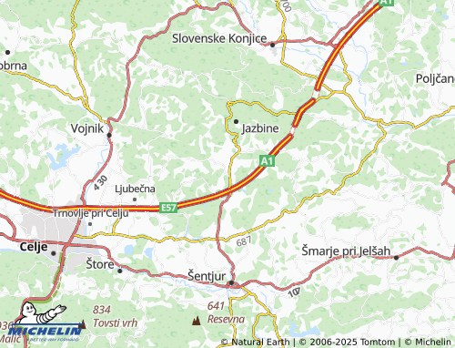 MICHELIN Dramlje map - ViaMichelin
