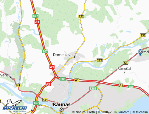 MICHELIN Domeikava map - ViaMichelin