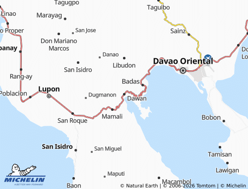 MICHELIN Dawan map - ViaMichelin