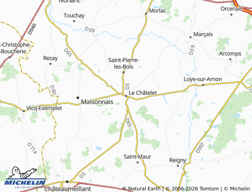 Mapa MICHELIN Le Châtelet - ViaMichelin