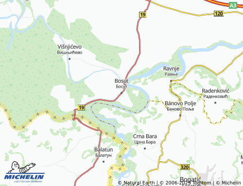 MICHELIN Bosut map - ViaMichelin