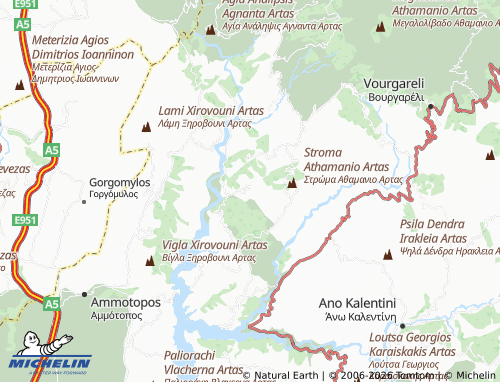 Carte MICHELIN Lagkadia - ViaMichelin