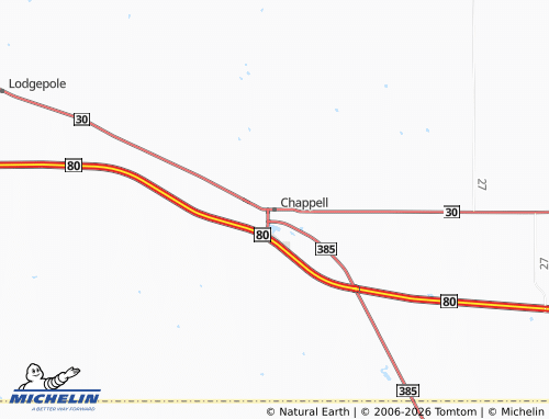 Mapa MICHELIN Chappell - ViaMichelin