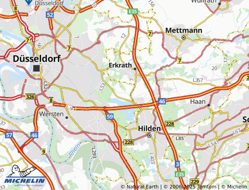 MICHELIN Unterbach map - ViaMichelin