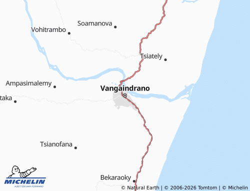 Mapa MICHELIN Vangaindrano - ViaMichelin
