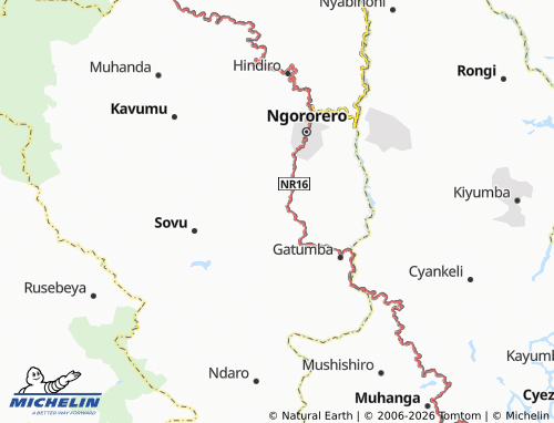 MICHELIN-Landkarte Ntaganzwa - ViaMichelin