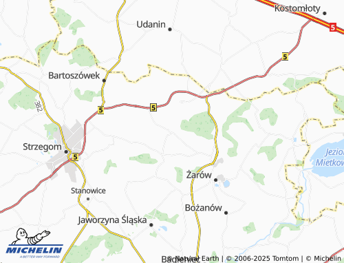 Mapa MICHELIN Mikoszowa - ViaMichelin