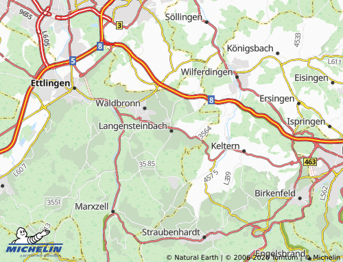 Mapa MICHELIN Langensteinbach - ViaMichelin