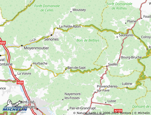 MICHELIN Châtas map - ViaMichelin