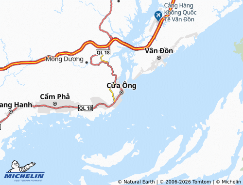 Mapa MICHELIN Cửa Ông - ViaMichelin