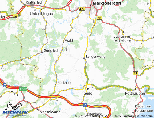 MICHELIN-Landkarte Albisried - ViaMichelin