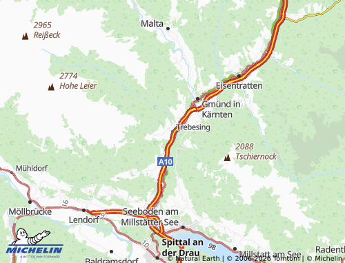 Mappa MICHELIN Trebesing - ViaMichelin