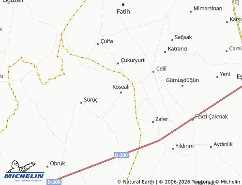 Mappa MICHELIN Köseali - ViaMichelin
