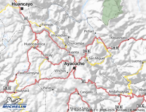 Mapa MICHELIN Huanta - ViaMichelin