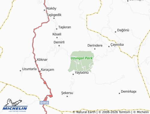 MICHELIN Uzungol map - ViaMichelin
