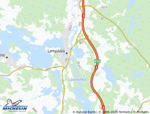 MICHELIN Vaihmala map - ViaMichelin