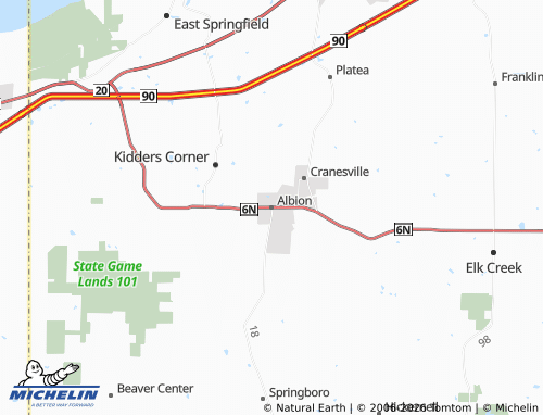 Mappa MICHELIN Albion - ViaMichelin