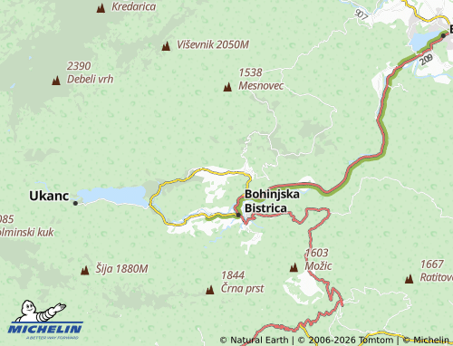 Mappa MICHELIN Bohinjska Češnjica - ViaMichelin