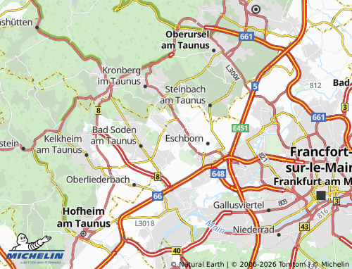 MICHELIN Schwalbach am Taunus map - ViaMichelin