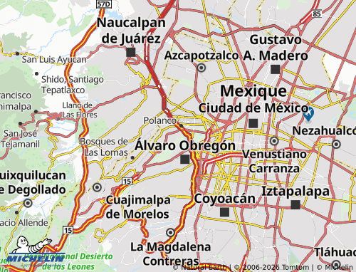 Mapa MICHELIN Lomas Virreyes - ViaMichelin