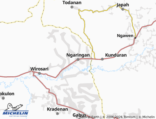 MICHELIN-Landkarte Ngaringan - ViaMichelin