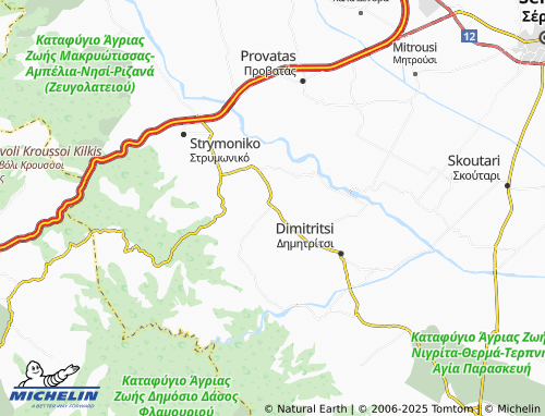 MICHELIN Ampeloi map - ViaMichelin