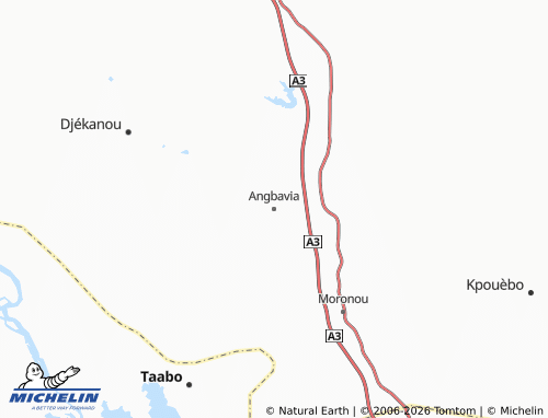 MICHELIN-Landkarte Angbavia - ViaMichelin