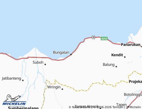 MICHELIN-Landkarte Bungatan - ViaMichelin