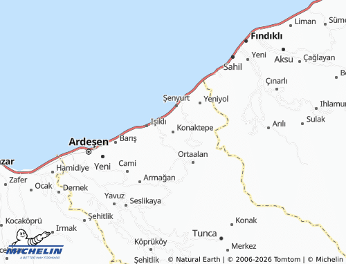 MICHELIN Konaktepe map - ViaMichelin