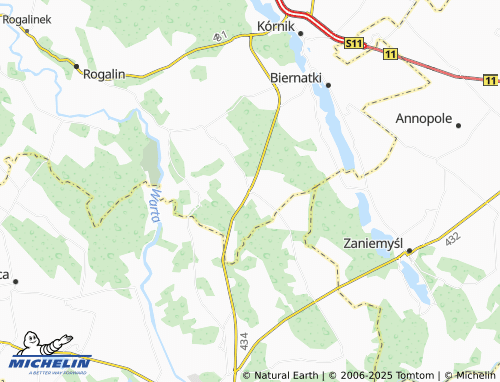 MICHELIN Czmoń map - ViaMichelin