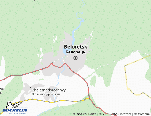 Kaart MICHELIN Beloretsk - ViaMichelin