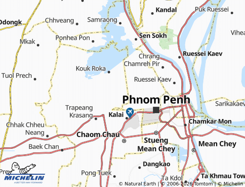 MICHELIN Krang Thnong map - ViaMichelin