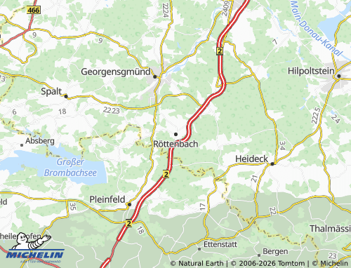 Mappa MICHELIN Röttenbach - ViaMichelin