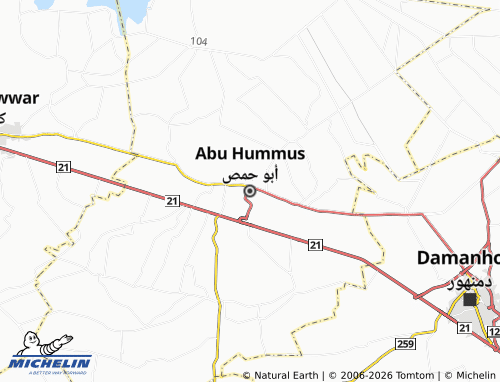 Mapa MICHELIN Abu Hummus - ViaMichelin