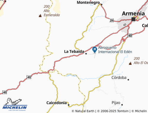 MICHELIN La Popa map - ViaMichelin