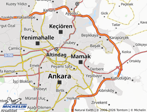 MICHELIN Gülveren map - ViaMichelin